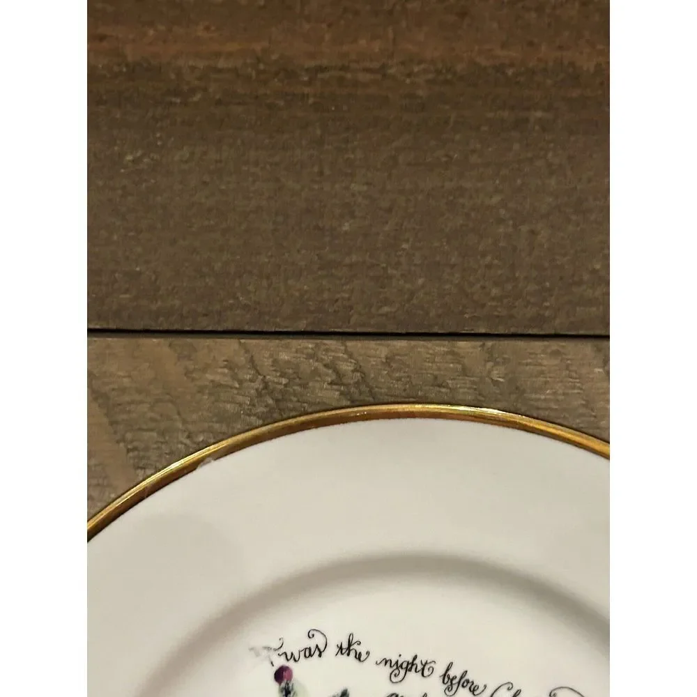 Not even a Mouse Dessert Plates Rosanna Night Before Christmas‎ 8